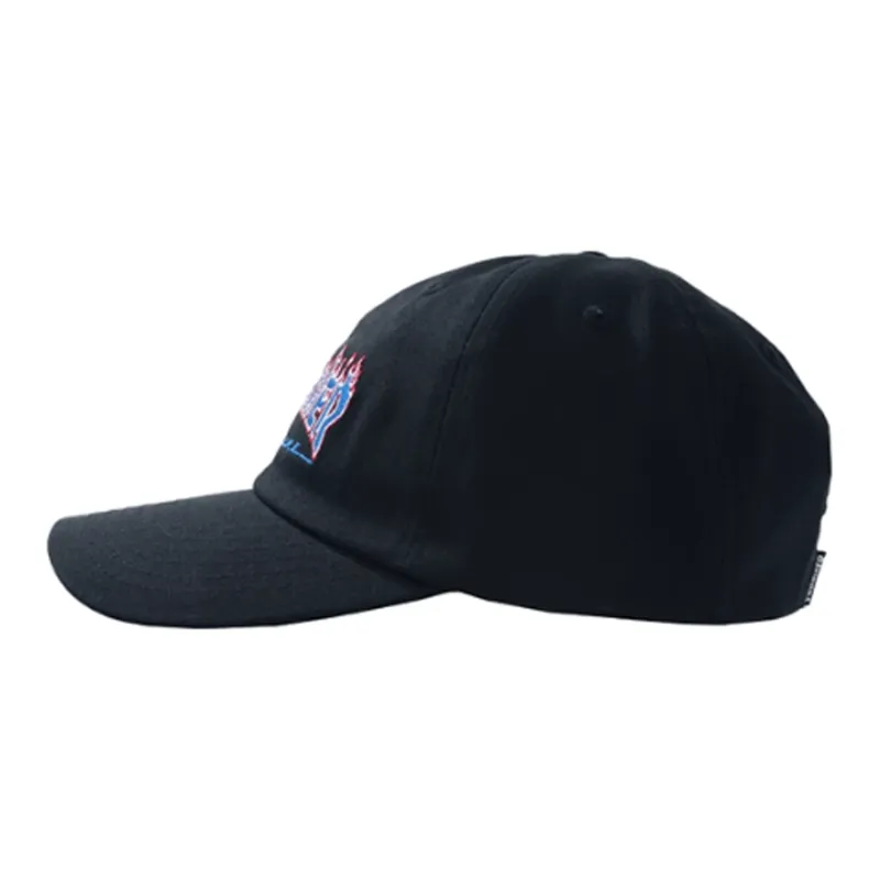 Thrasher Cotton Baseball Caps Unisex Black White Pink-1