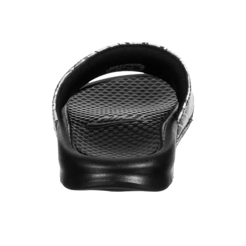 Nike Benassi Jdi Floral Slides Black/Grey Women's-5