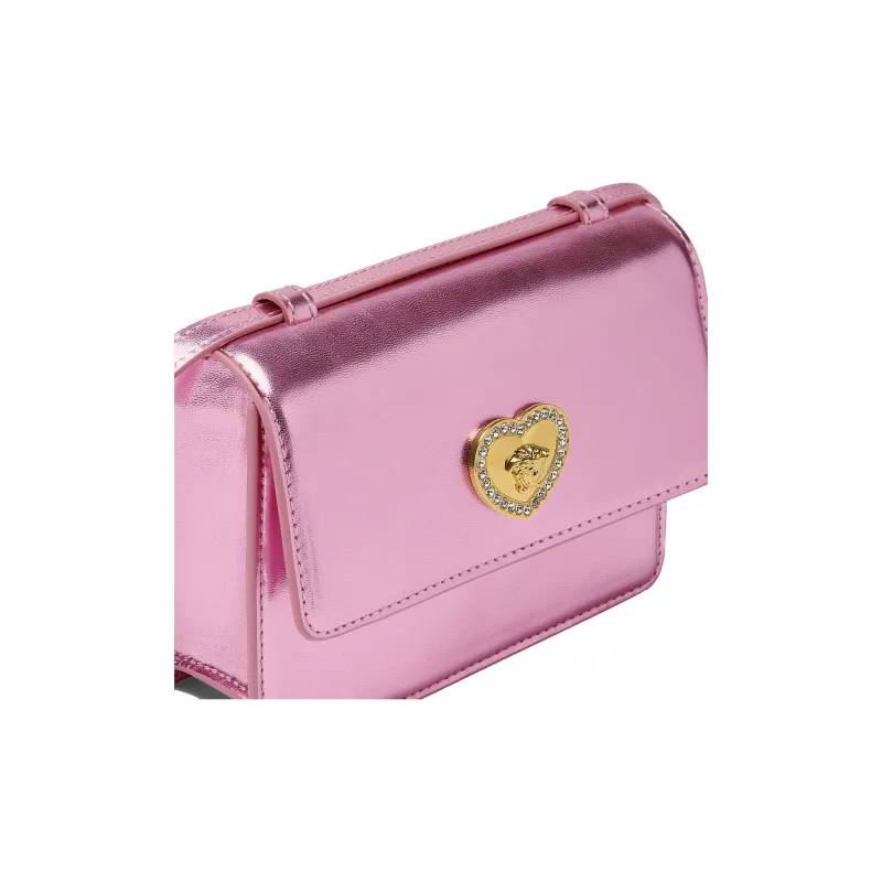 VERSACE Medusa Calfskin Shoulder Bag Crossbody Bag Kids' Light Pink Red-2