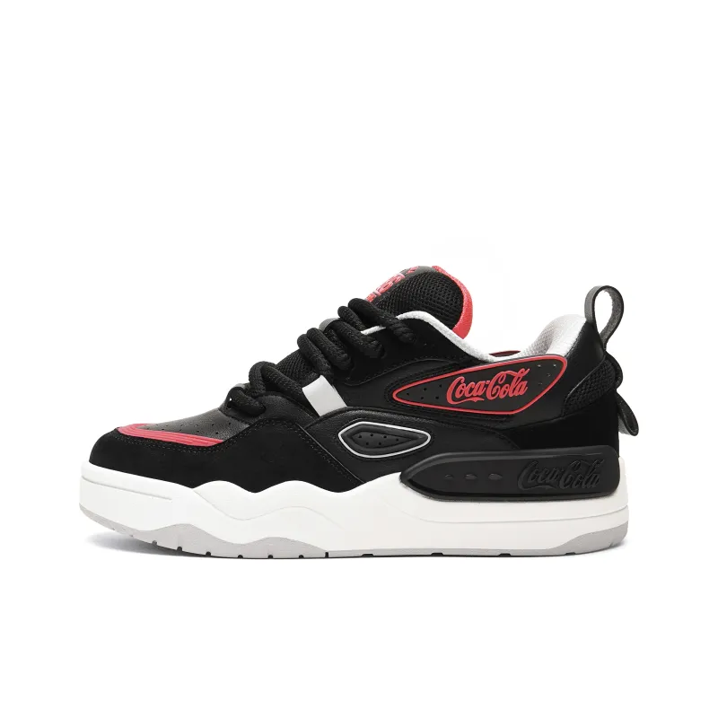 Coca Cola Anti Slip And Wear Resistant Height Increasing Low Top Skateboard Shoes Unisex-12