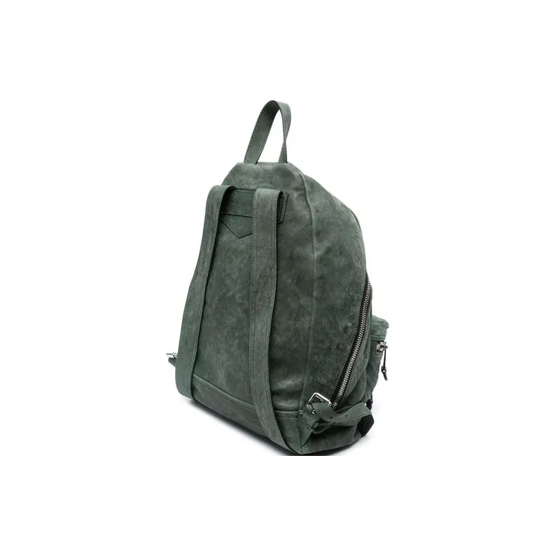 MOSCHINO Logo-appliqué Leather Backpack-1