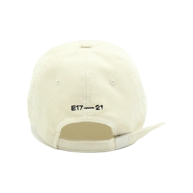 Emis Cotton Baseball Caps Unisex White-3