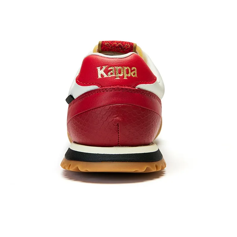Kappa Cushioning Wear-Resistant Low-Top Casual Running Shoes Unisex Red-5