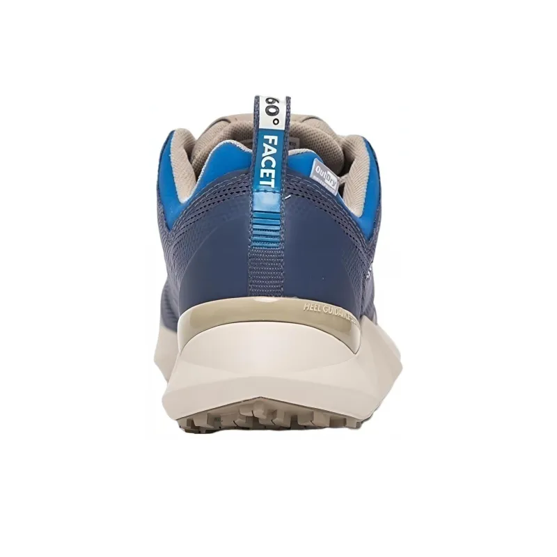 Columbia Facet 60 Low Outdry Cushioning Anti Slip And Wear Resistant Low Top Outdoor Shoes Men's Gray Blue-4