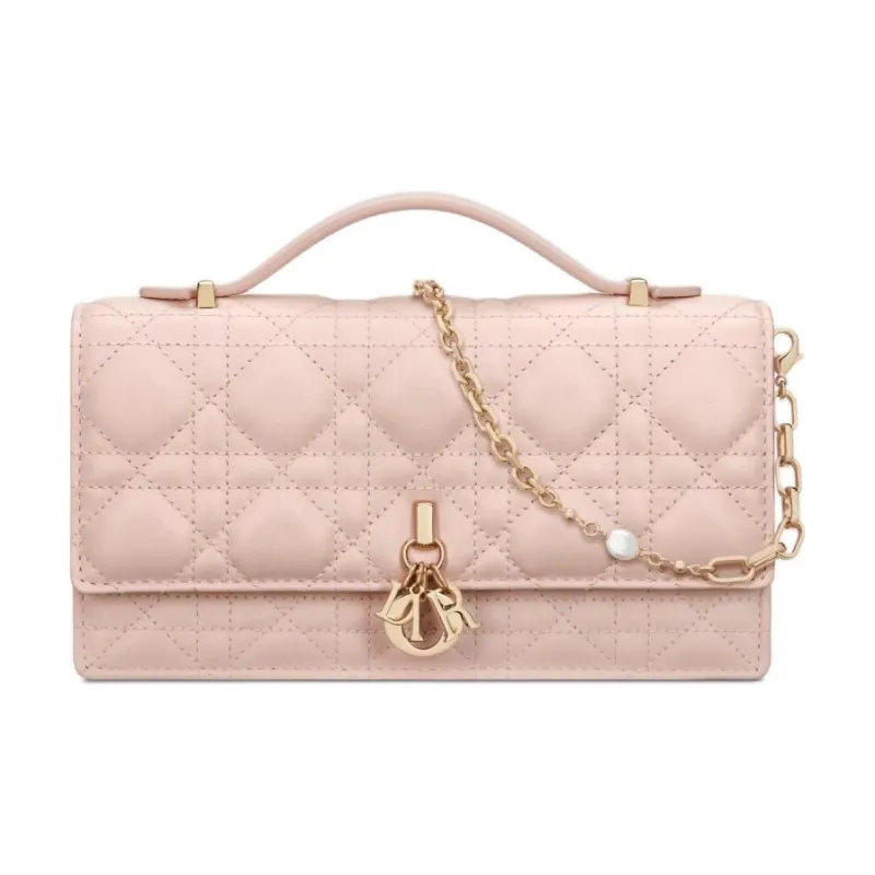 DIOR Sheepskin Shoulder Bag, Crossbody Bag, Handbag Mini Women's Rouge Pink-0