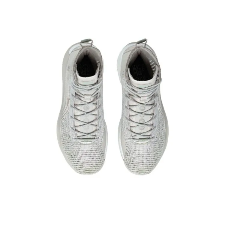 LiNing YuShuai 13 Boom Sand Hawk Slip Resistant, Abrasion Resistant, Lightweight High Top Basketball Shoes Men's Gray-3