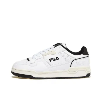 FILA Targa Anti Slip Wear Resistant Low Top Skateboard Shoes Unisex White Black