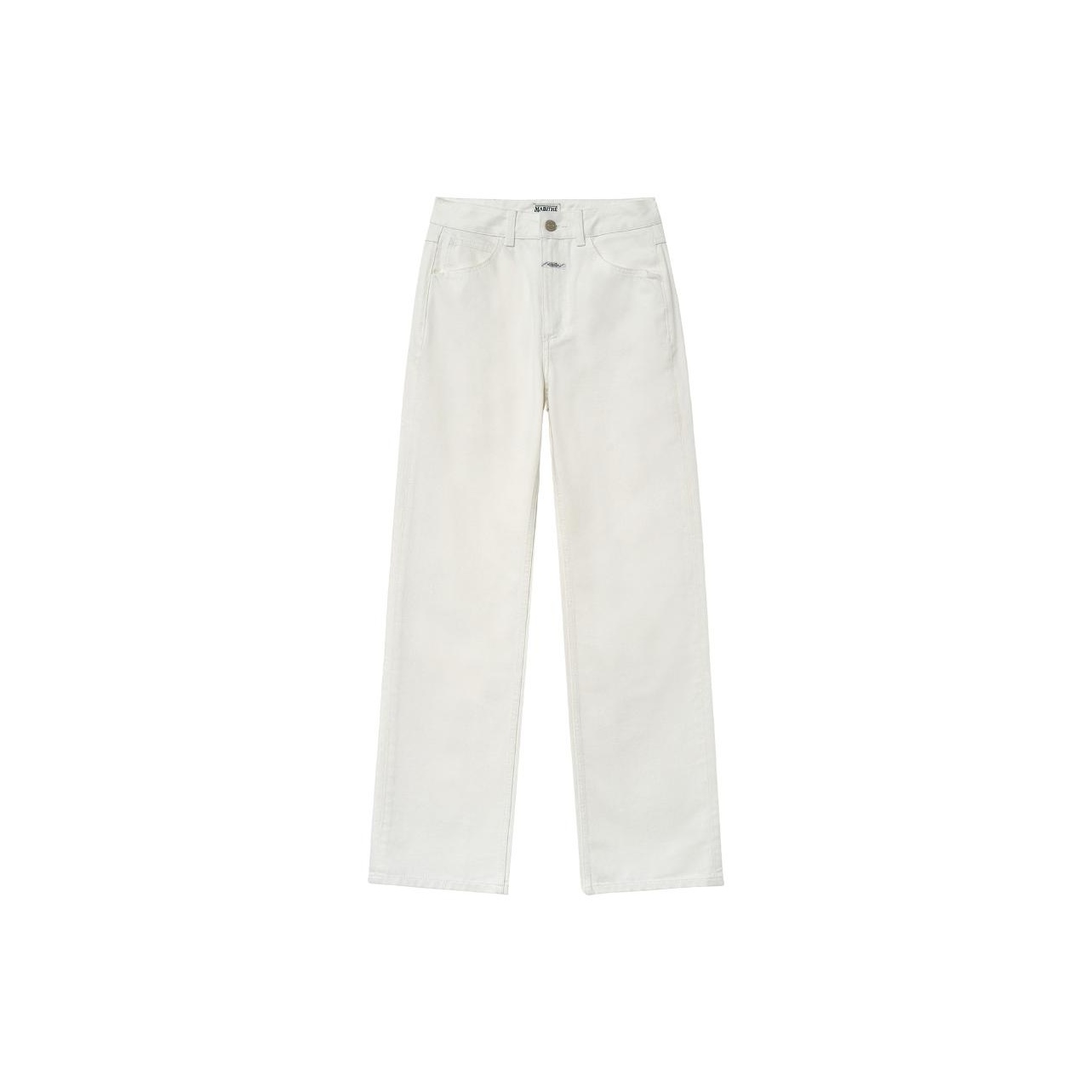【人気No.1】 Marithe Francois Girbaud Jeans Women's White - POIZON パンツ