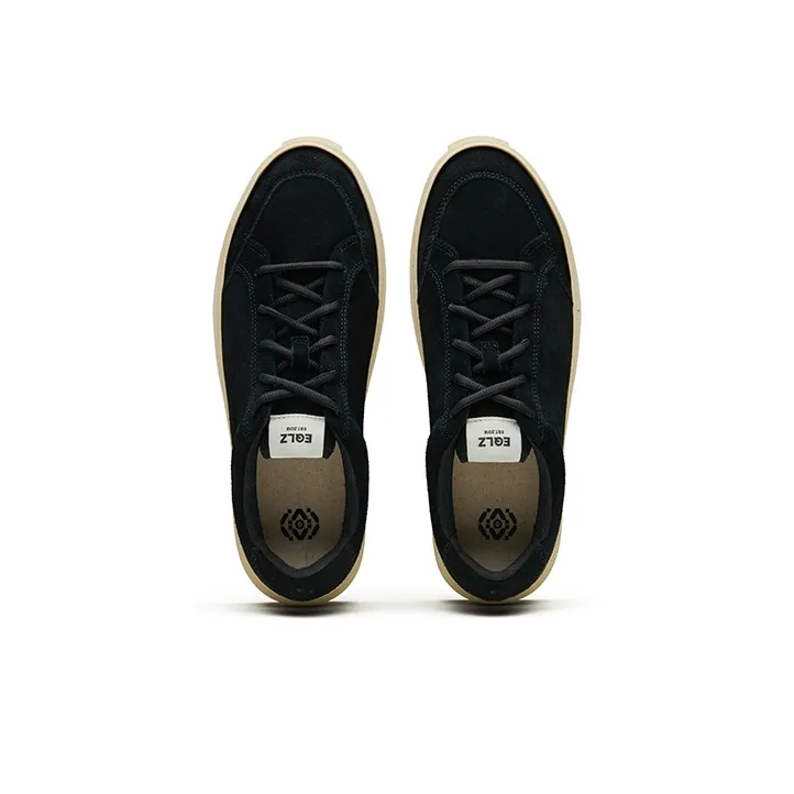 EQLZ EQUALIZER Fault 23 Lo Anti Slip Wear Resistant Low Top Skateboard Shoes Unisex Ghost Black-3