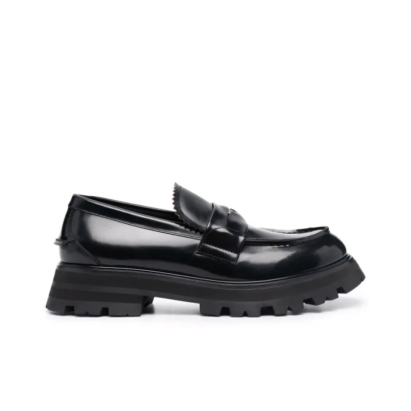 Alexander McQueen Ridged Slip-On Loafers-1