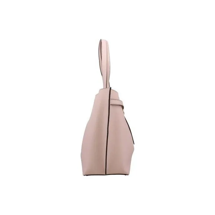 MICHAEL KORS Emilia Pebbled Leather One Shoulder Handbag Tubas Women's Cherry Blossom Pink-1