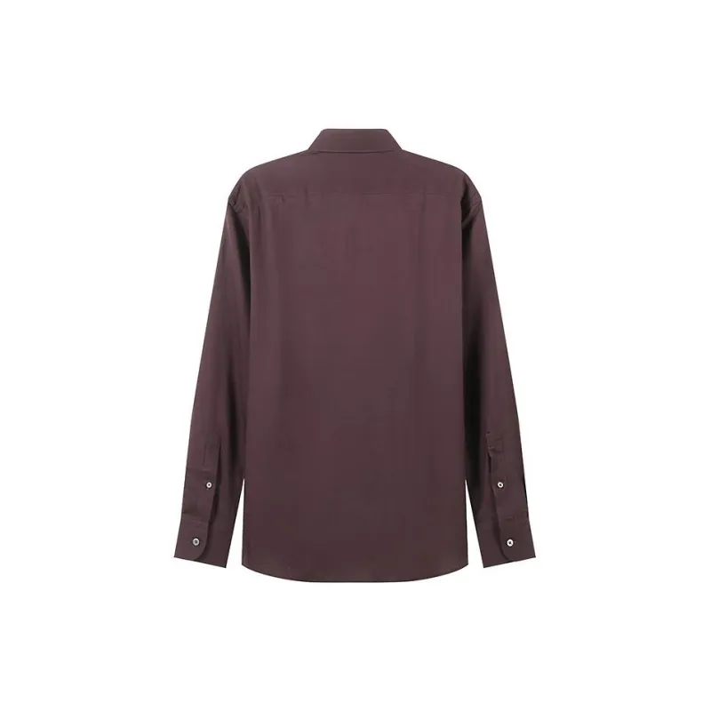 Zegna FW23 Shirt Men's Dark Burgundy-1