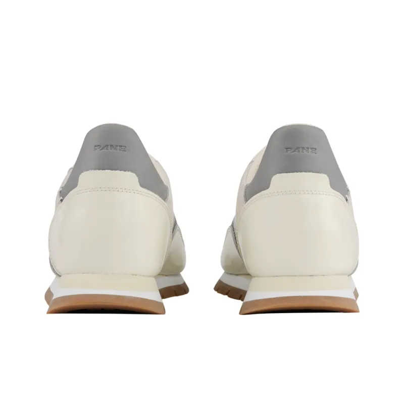 PANE Pace Nostalgia 2.0 Collection OVAL LABORATORY Circular Laboratory Slip Resistant Low Top Casual Shoes Unisex White-4