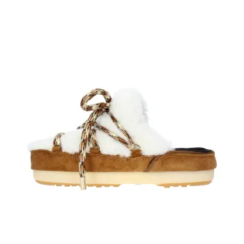 Moon Boot Shearling Mule Slippers