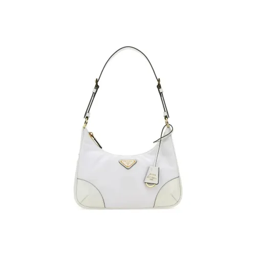 PRADA Recycled Nylon Handbag Shoulder Bag Women's White