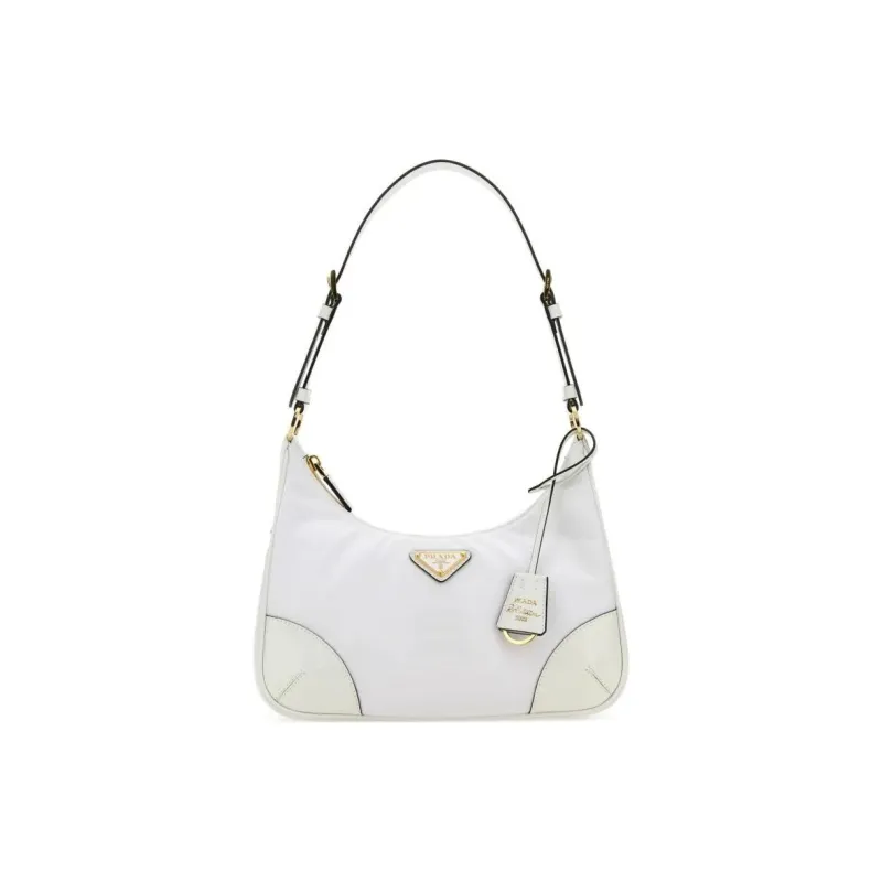 PRADA Recycled Nylon Handbag Shoulder Bag Women's White-0