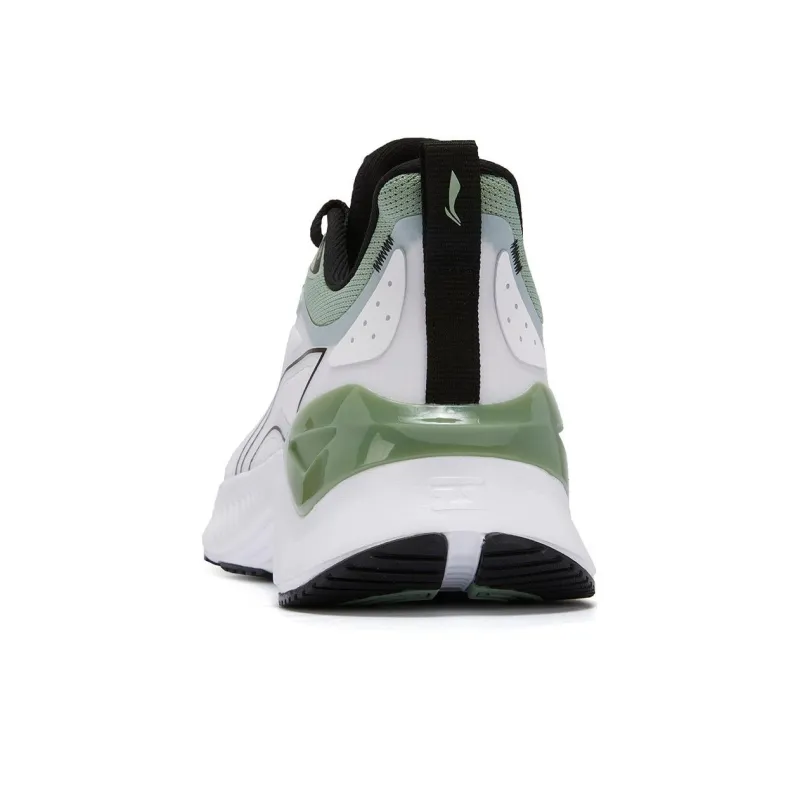 LiNing YueYing 3.0 Cushioning Abrasion Resistant Breathable Low Top Running Shoes Men's White Green-2