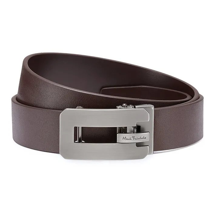 FAIRWHALE Cow Leather Belt Men's Width 3.5CM-2