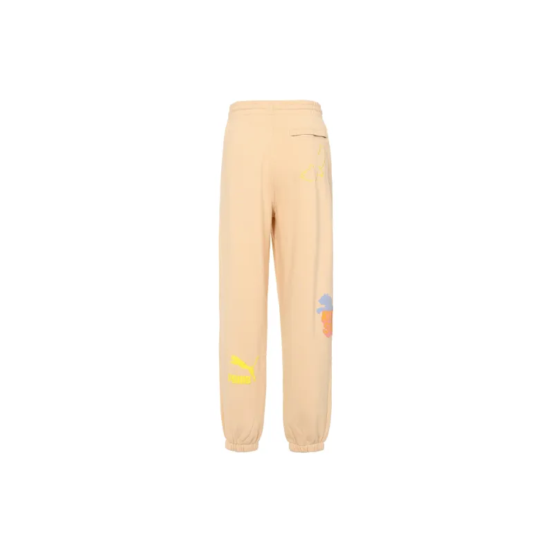 PUMA X KidSuper Studios Knitted Sweatpants Men Peach-2
