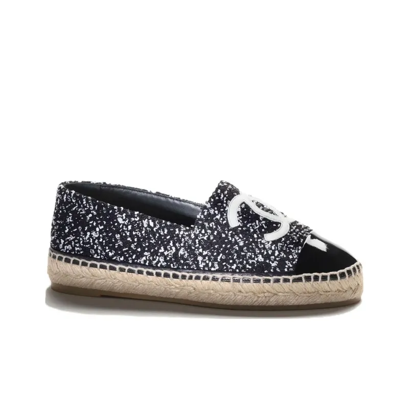 CHANEL Women's Casual Shoes Women's Black White-1