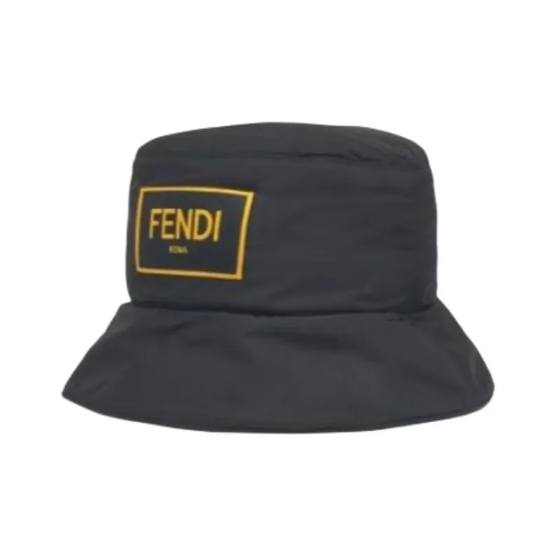 FENDI   Bucket Hats Unisex Black-1