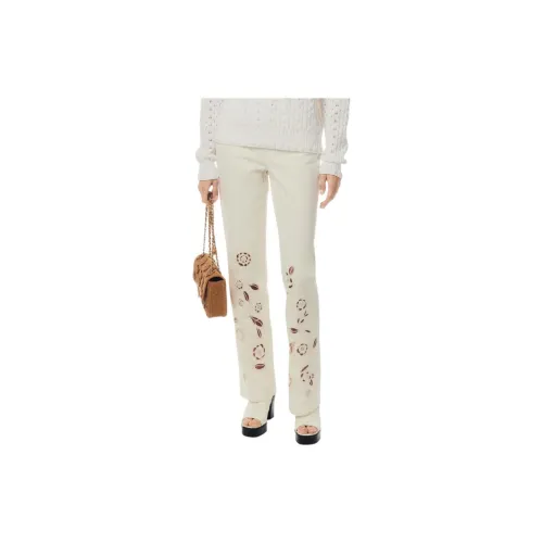 CHANEL Jeans Women's White