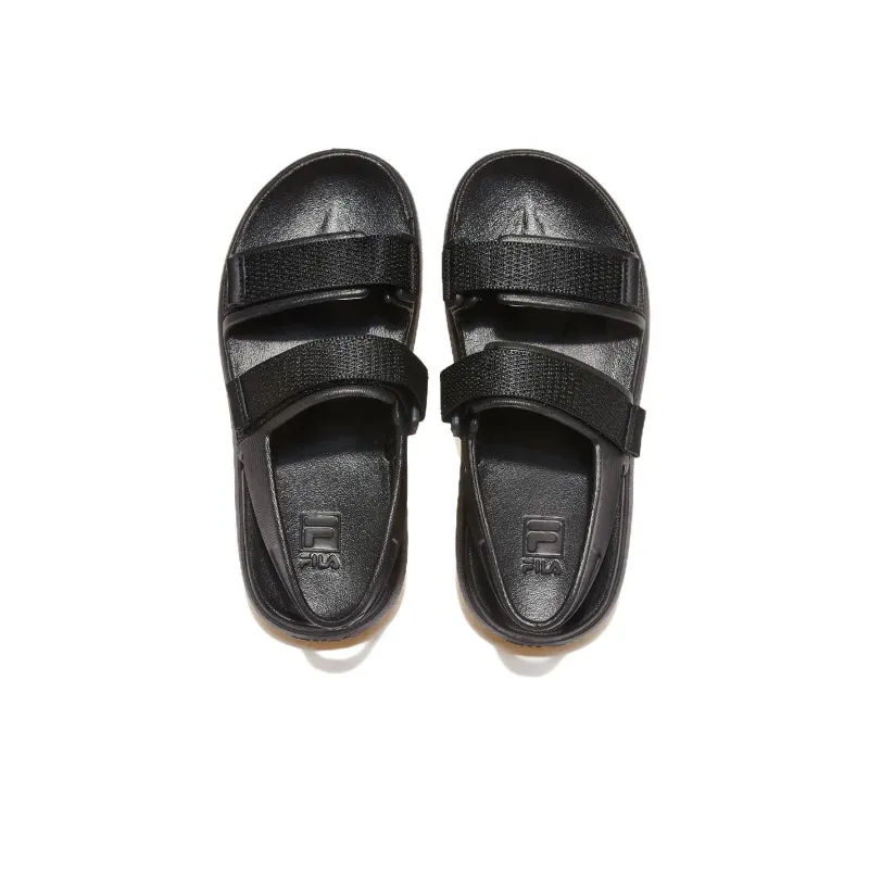 FILA DRIFTER Beach Sandals Unisex Black Korean Style-3