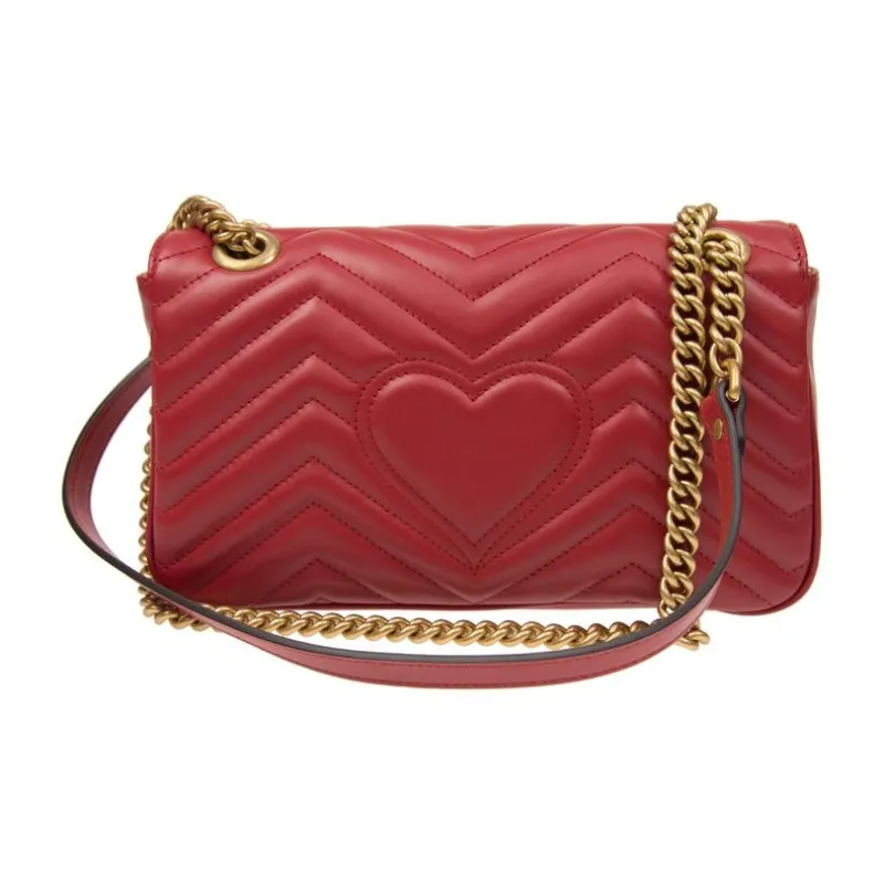 GUCCI GG Marmont Leather Crossbody Bag, Shoulder Bag Women's-2
