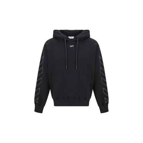 OFF-WHITE Arrows-embroidered Cotton Hoodie