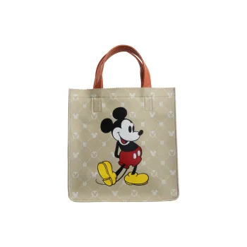 Disney Mickey Series PVC Handbag Regular Unisex Beige/Khaki/Pink