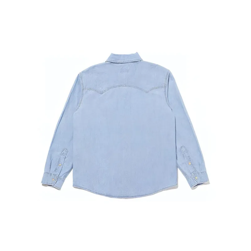 Levis Shirts Women's Light Indigo-1