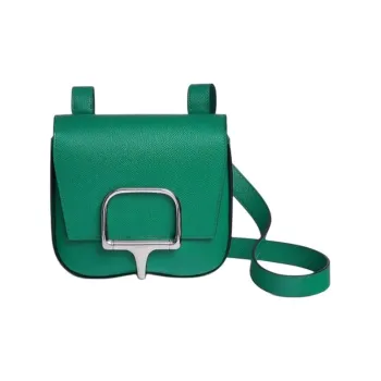 HERMES DellaDella Cavalleria Epsom Calfskin Crossbody Bag Shoulder Bag Mini Women's O6 Vert Jade Emperor Green