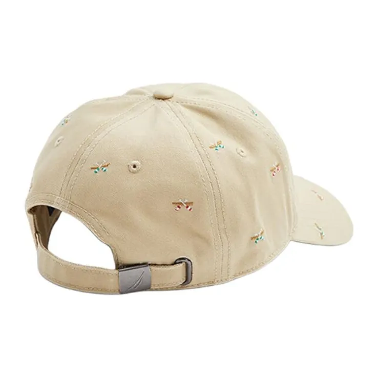 NAUTICA Polyester Cotton Baseball Caps Unisex Beige-1