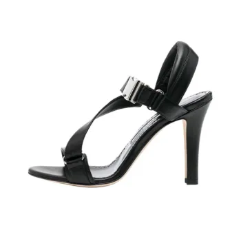 MANOLO BLAHNIK Strap Sandals Women's Black