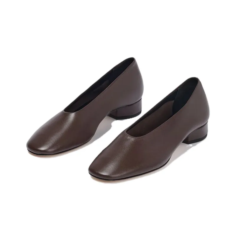 Aeyde Delia Casual Single Shoes 2.5cm Women's Mocha-2