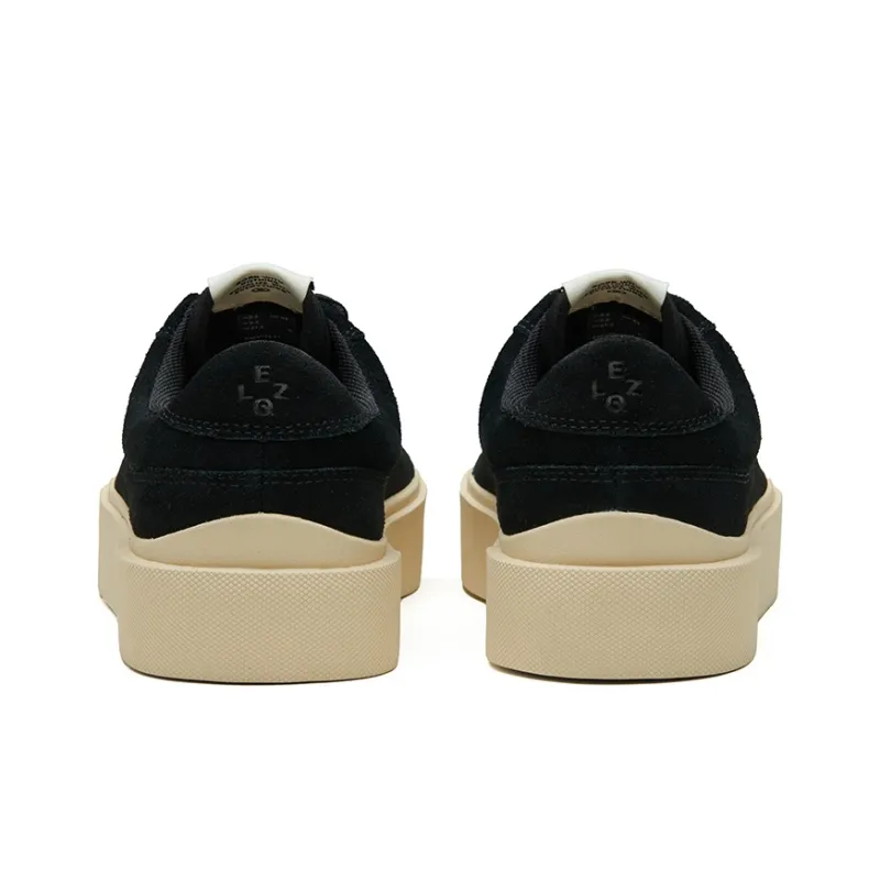 EQLZ EQUALIZER Fault 23 Lo Anti Slip Wear Resistant Low Top Skateboard Shoes Unisex Ghost Black-5