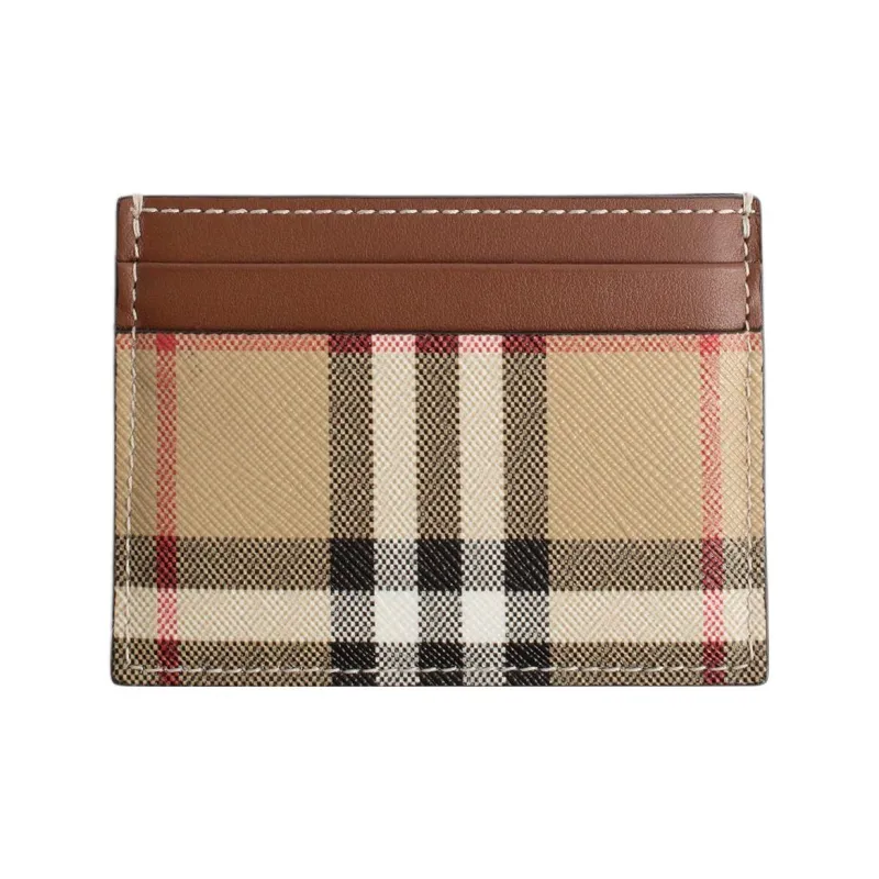 Burberry Cow Leather Card Holder Men's Multicolor-1