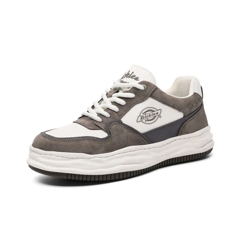 Dickies Cushioning Lightweight Height Increasing Low-Top Skateboard Shoes Men's White Coffee-1