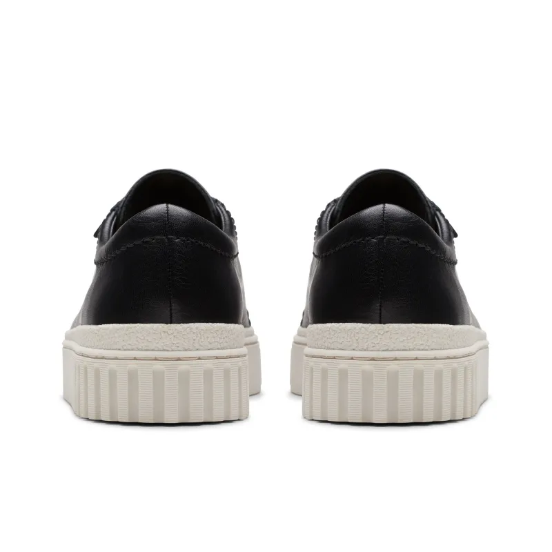 Clarks Low Top Skateboard Shoes Women's Black-3