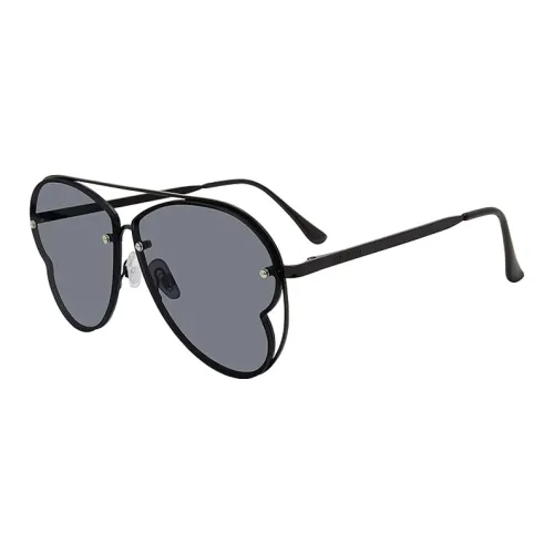 STEVE MADDEN Irregular Shape Sunglasses Unisex Black
