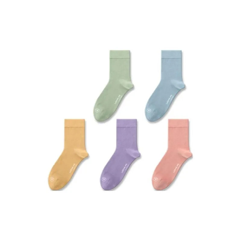 LEEME.ME Mid Calf Socks Women's 5 Pack-0