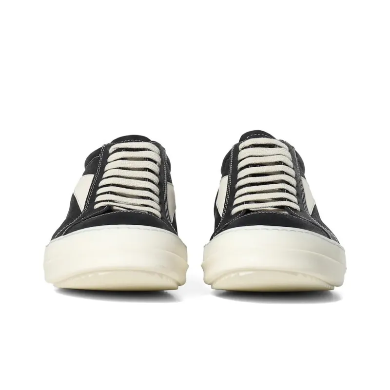 RICK OWENS Lidor Vintage Sneaks Black Milk-2