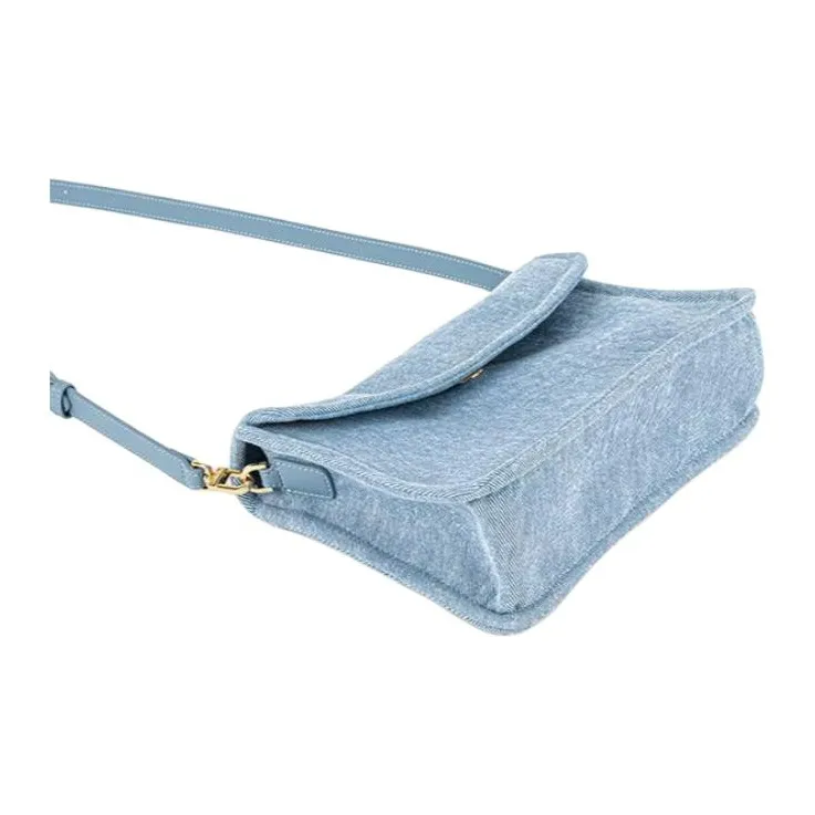 VANESSA HOGAN Denim Crossbody Bag Shoulder Bag Women's Blue-3