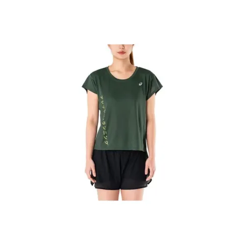 Asics T-Shirts Women's Rainforest Green