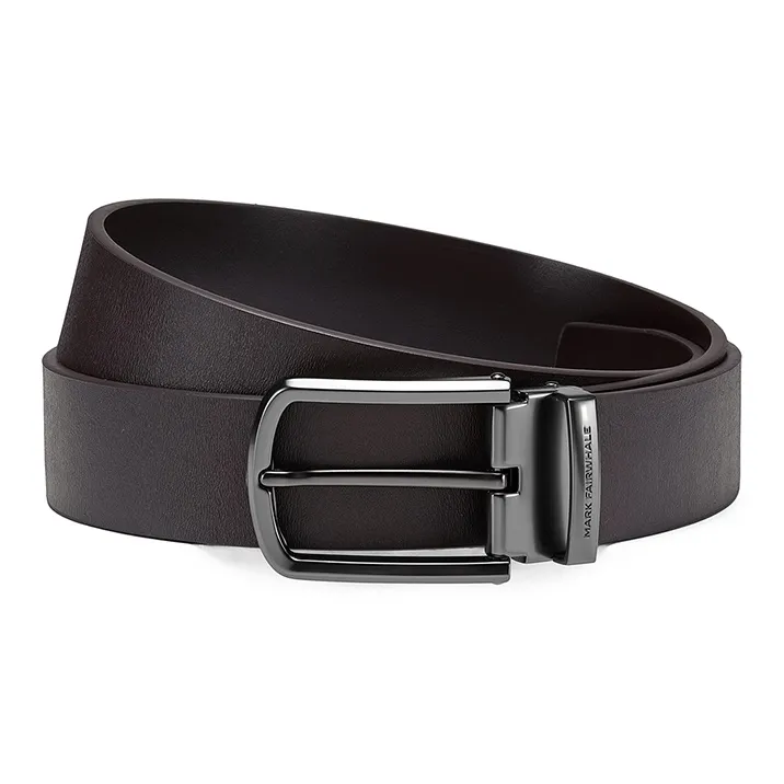 FAIRWHALE Minimalist Style Fashion Vintage Pin Buckle Belt Men's Width 3.5CM-2