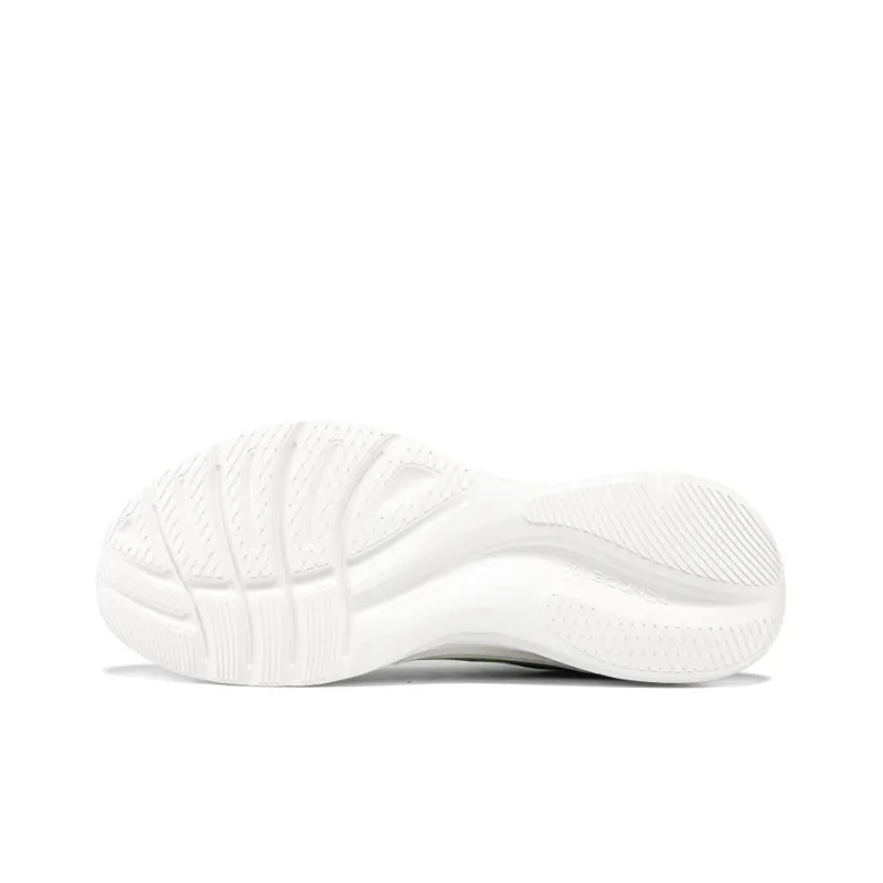 361° Breathable Lightweight Low Top Running Shoes Men's White Green-3