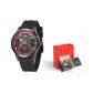 M-6071B Spider-Man[Alloy Case, Calendar, Waterproof, Silicone Strap]