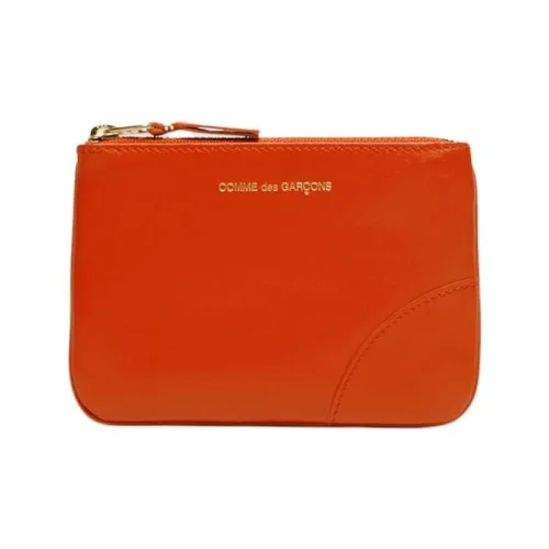 CDG Leather Wallet Women's Orange