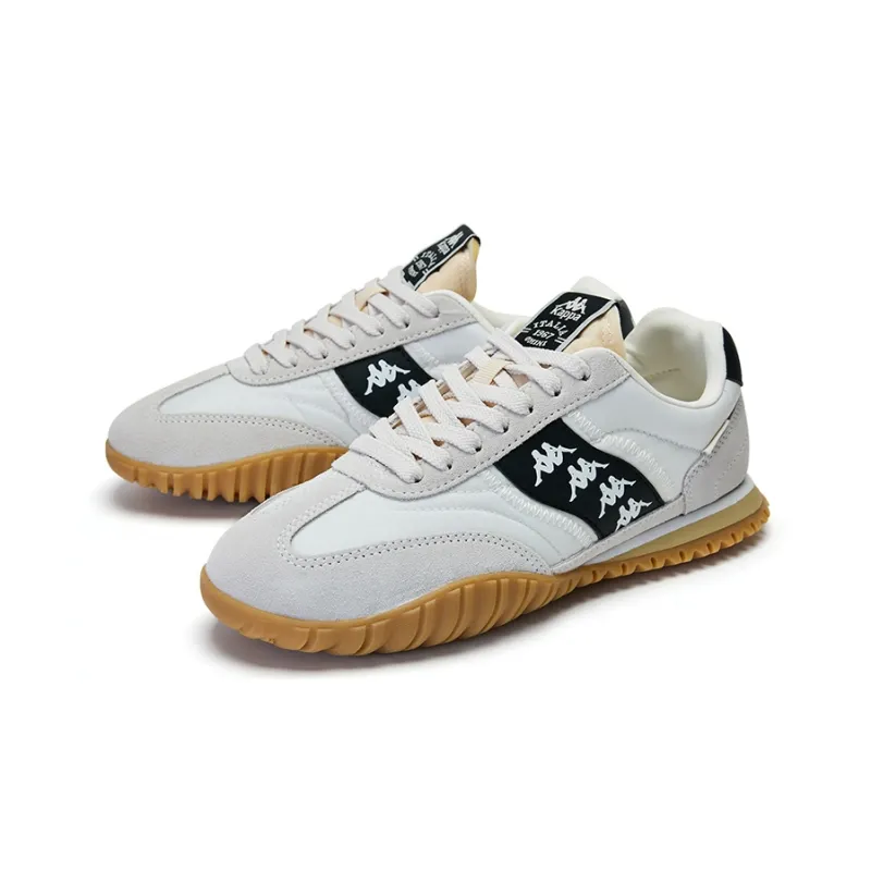 Kappa Non slip Wear resistant Shock Absorption Low Top Casual Running Shoes Unisex Gray-2