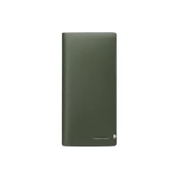 WilliamPOLO Cow Leather Wallet Regular Men's Army Green/Blue